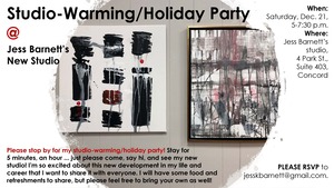 Jess Barnetts StudioWarming Party Dec 21 5 to 730 pm